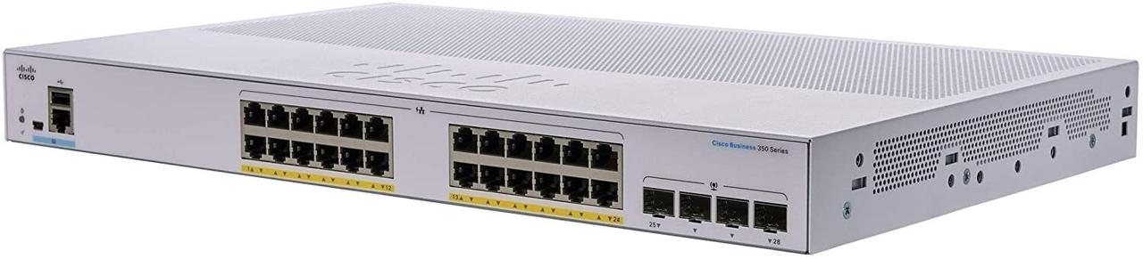 Комутатор керований рівня 3 Cisco CBS350-24P-4G