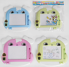 Магнітна дошка для малювання Собачка Fly Dreams з фігурними штампами та ручкою, фото 3