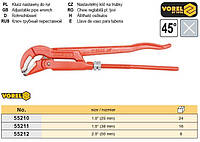Ключ трубный Польша карбоновая сталь 2,0" 45° VOREL-55212