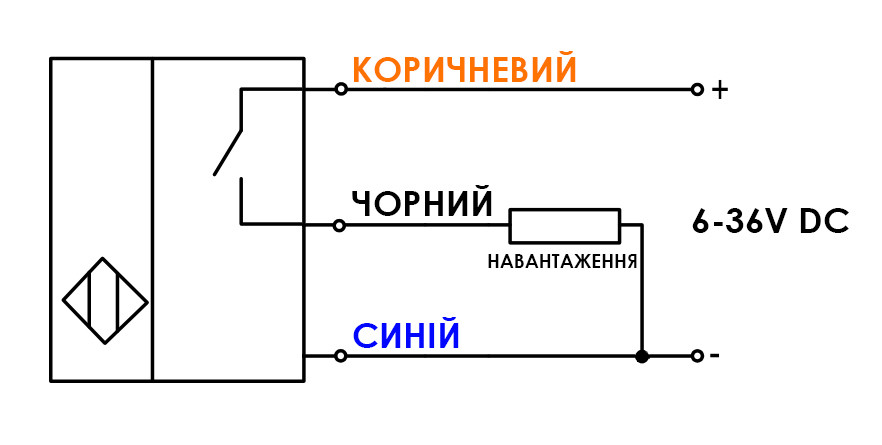 Индуктивный концевой датчик открытый PNP NO HURON LJ18A3-8-Z/BY, бесконтактный датчик приближения М18 для ЧПУ - фото 4 - id-p2049836824