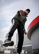 Чоловічий комплект одягу Adidas зимовий червоночорний, фото 3
