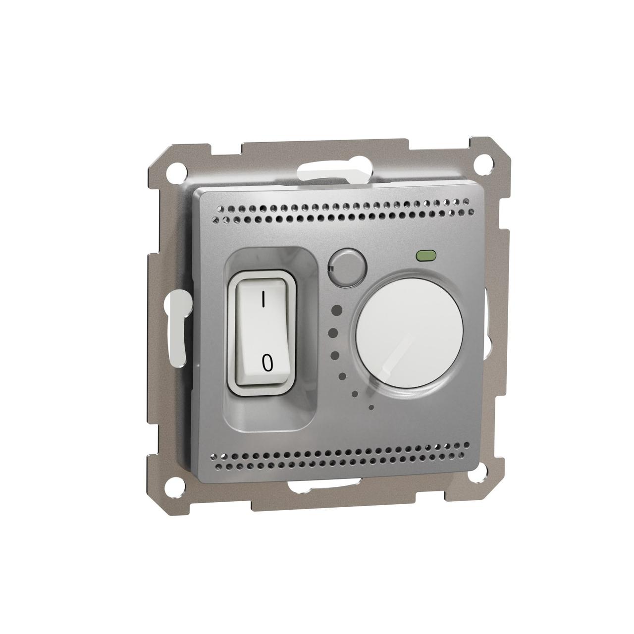 Термостат для теплої підлоги 16A Schneider Electric Sedna Design (колір - алюміній)