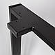 Опора ніжка для столу з металу 600×120mm, H=730mm (профільна труба: 50x20mm), фото 7