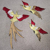 Набор термолейсов Птицы, Gold-Red, 3 шт