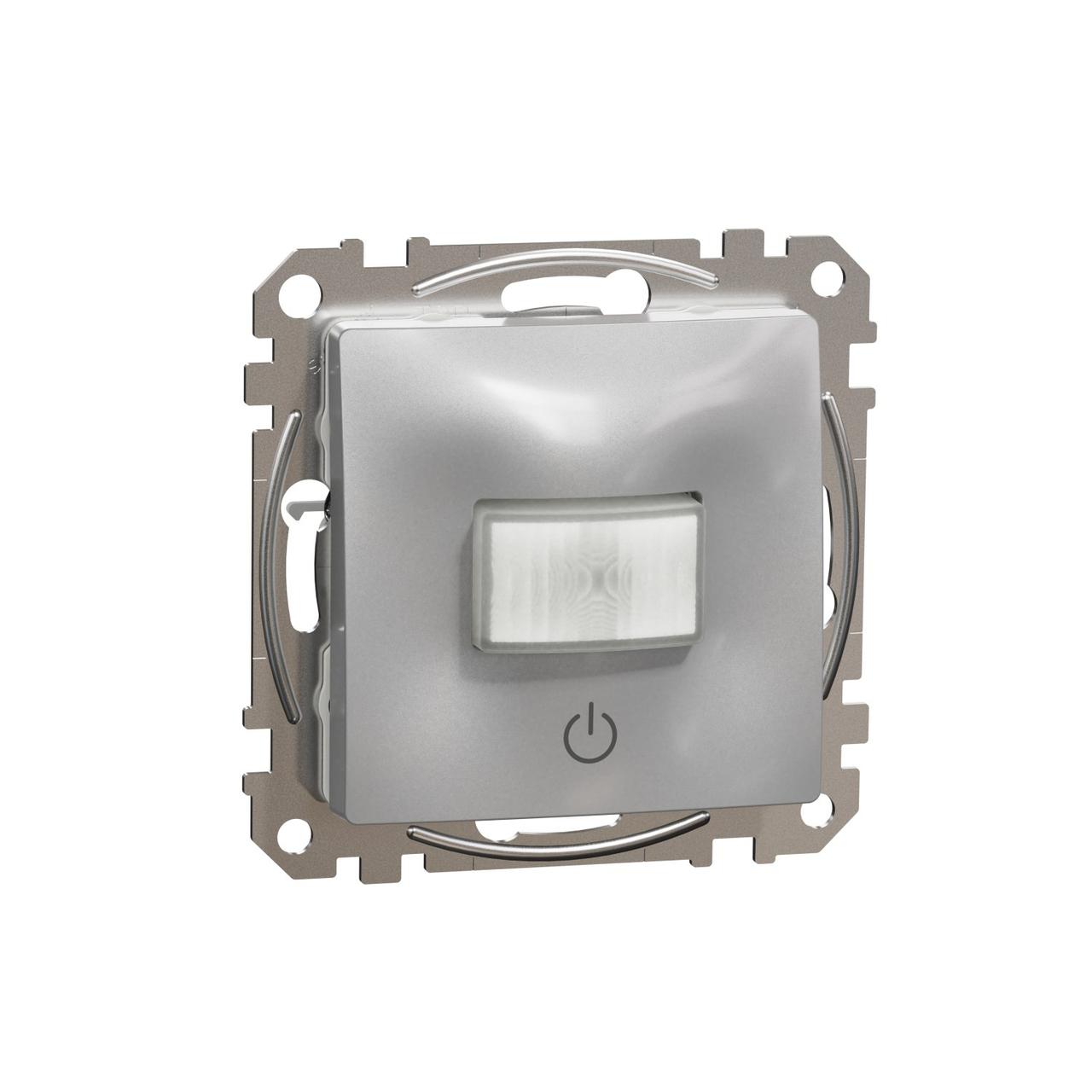 Датчик руху з вимикачем 10 A Schneider Electric Sedna Design (алюміній)