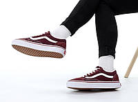 Женские зимние кеды Vans Old Skool низкие (коричневые) высокие теплые кеды SALE! Y11069