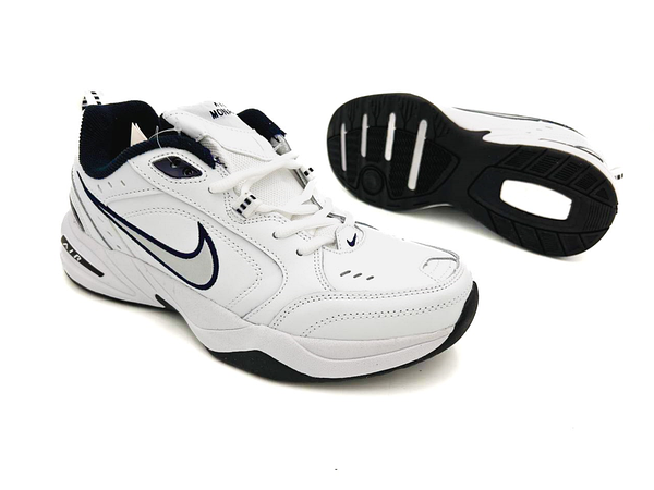 Nike air sales monarch white blue