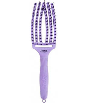 Щітка із комбінованою щетиною Olivia Garden FingerBrush Combo Medium Lavander OGID1407