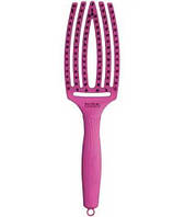 Щетка с комбинированной щетиной Olivia Garden Finger Brush Combo Medium Bright Pink OGID1761