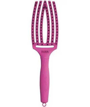 Щітка з комбінованою щетиною Olivia Garden Finger Brush Combo Medium Bright Pink OGID1761