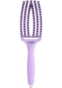 Щітка з комбінованою щетиною Olivia Garden Finger Brush Combo Medium Nineties Grape Soda OGID1795