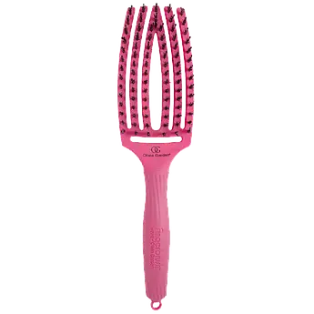 Щітка з комбінованою щетиною Olivia Garden FingerBrush Combo Medium Hot Pink OGID1200