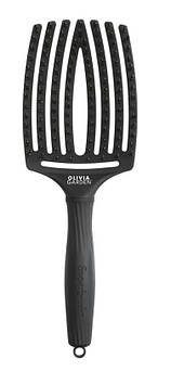 Щітка з комбінованою щетиною Olivia Garden Fingerbrush Combo Full Black Large OGID1731