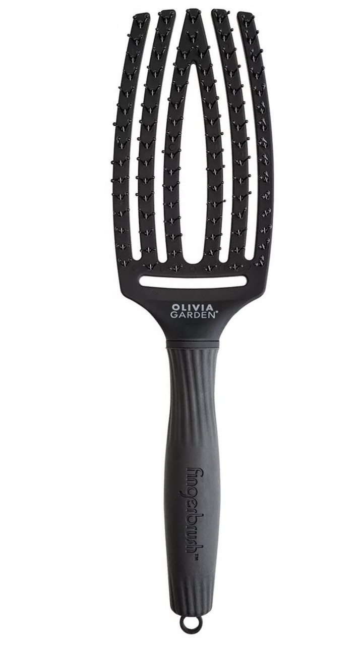 Щітка з подвійним нейлоном Olivia Garden Finger Brush Medium Care Ionic Double Bristles OGID1733, фото 1
