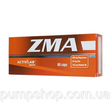 Цинк + магній + вітамін B6 Activlab Zma 60 капс., фото 2