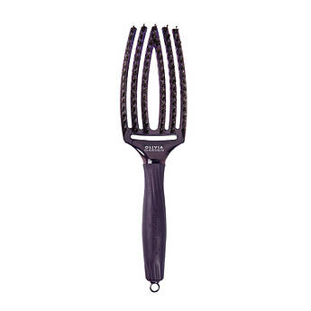 Щітка з комбінованою щетиною Olivia Garden Finger Brush Combo Midnight Violet Amethyst OGID1827