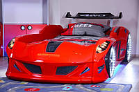 Дитяче ліжко машина з підсвічуванням Jaguar Spedy boy, червона Туреччина