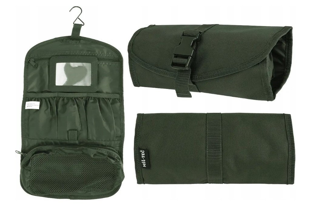 Сумка для туалетного приладдя армійська British toilet bag olive Mil-Tec 16004001