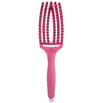 Щітка з комбінованою щетиною Olivia Garden FingerBrush Combo Medium Hot Pink OGID1200