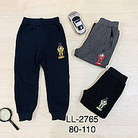 Спортивные штаны с начесом для мальчиков оптом, Sincere, 80-110 рр., арт. LL-2765