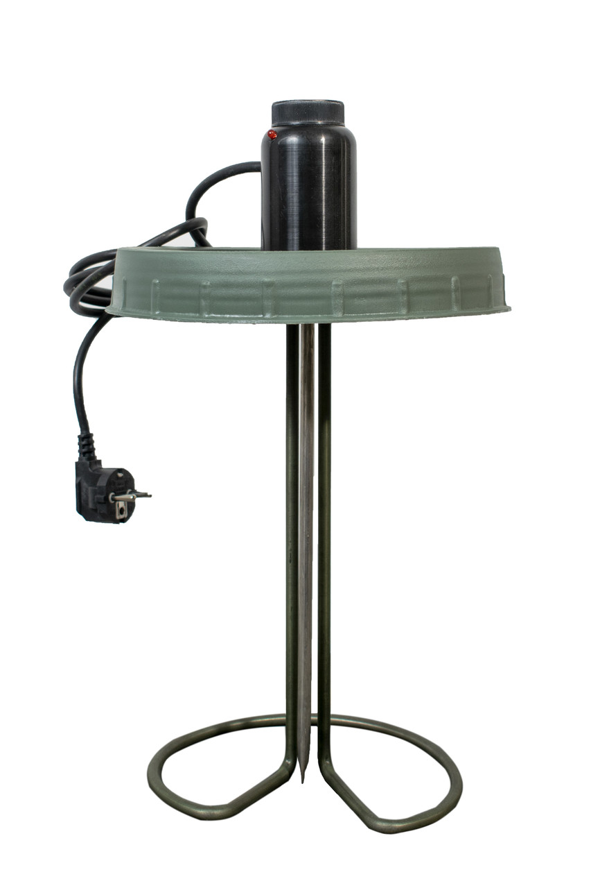 Тен 2 кВт для літнього душу кришка з підігрівом і терморегулятором (короткий) бак 100-150 літрів, фото 1