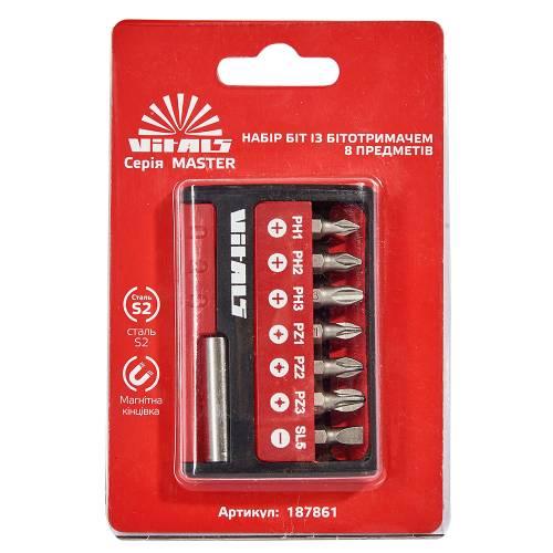 Набір біт із тримачем 7 предметів Vitals Master, фото 1