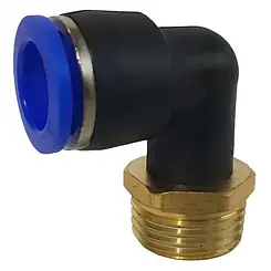 Фітинг-перехідник кутовий цанговий 1/2*6 мм