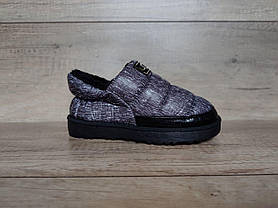 Сліпони жіночі зимові автоледі (B) дутики хутряні короткі уги укорочені UGG, фото 3