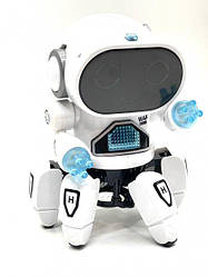 Робот на радіокеруванні ZR2091 на батарейках ходить танцює світло-білий