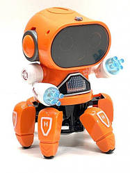 Робот на радіокеруванні ZR2091 на батарейках ходить танцює звук жовтогарячий