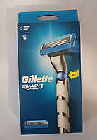 Станок мужской для бритья Gillette Mach3 Turbo + 2 картриджа