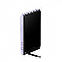 Портативна батарея Baseus Magnetic Bracket 20W 10000mAh, Purple, фото 7