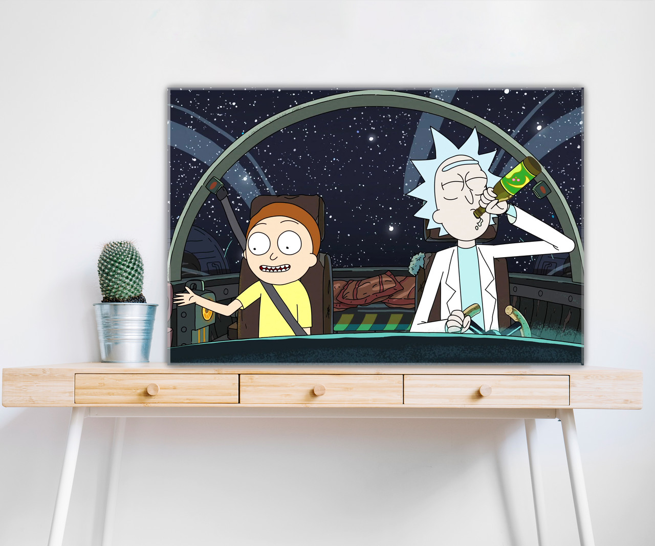 Яскрава мультяшна картини на холсті Рік і Морті. Якість від виробника!, фото 1