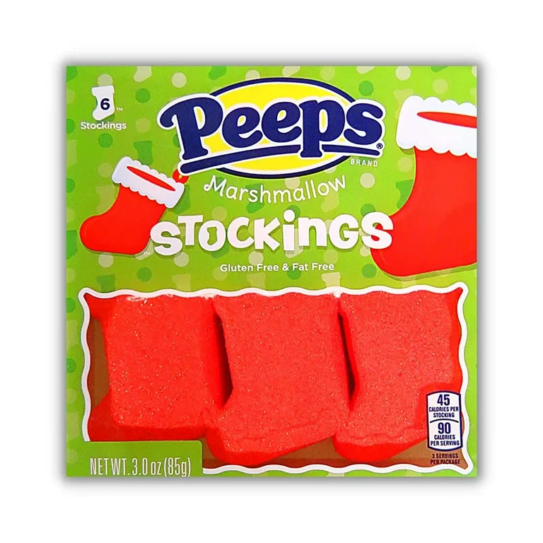 Новорічне Маршмеллоу Peeps Stockings 6st 85g