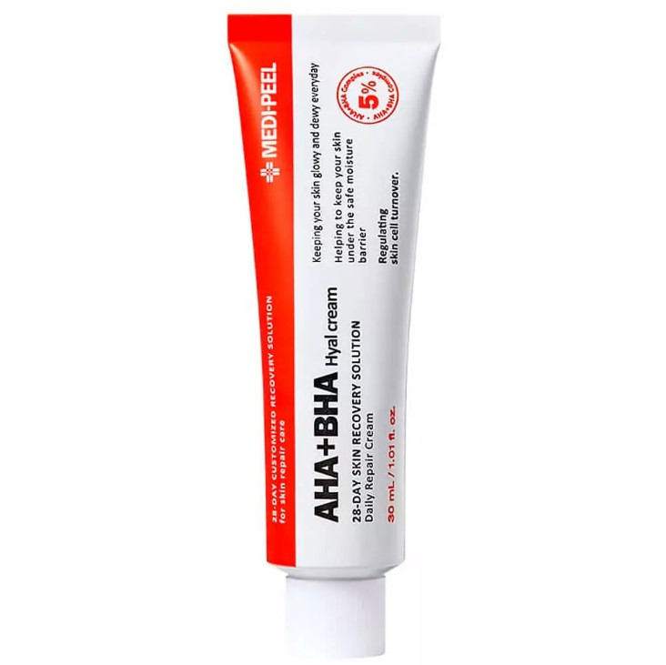 Крем для обличчя з кислотами AHA BHA 28 Days Hyal Cream MEDI-PEEL, 30 мл, фото 1