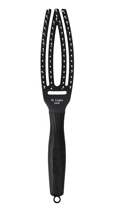 Щітка масажна Olivia Garden з натуральною щетиною Finger Brush Combo OGBFBC1S, фото 1