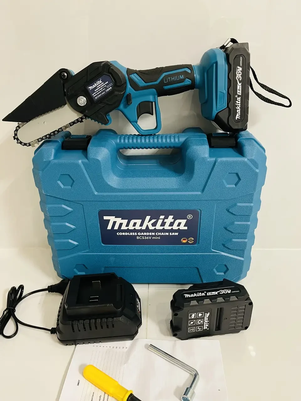 Аккумуляторная мини цепная пила Makita DUC160Z (36V 5AH), Электропилы, Веткорез аккумуляторный - фото 9 - id-p2049942976