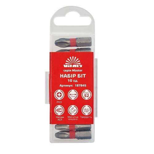 Біти S2 PH3х25 мм, 10 шт. Vitals Master, фото 1