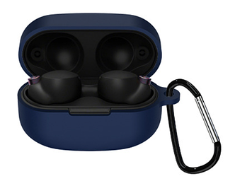 Чохол-накладка DK Silicone Candy Friendly з карабіном для Sony WF-1000XM4 (dark blue)