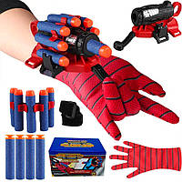 Детская игрушка перчатка бластер Человек-паук Spider man gloves ahg,игровой набор Человек паук