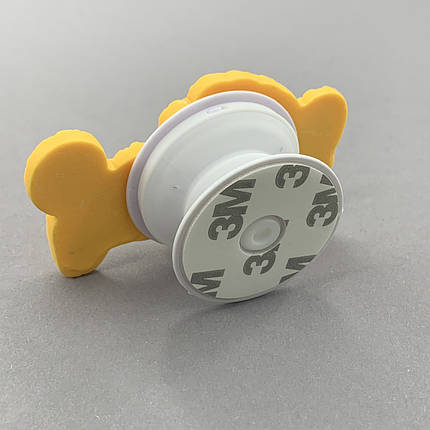 Тримач для телефону PopSocket об'ємний попсокет собачка помаранчевий m0e, фото 2