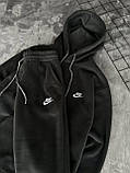 Чоловічий спортивний теплий зимовий костюм Nike M1773 сірий, фото 6