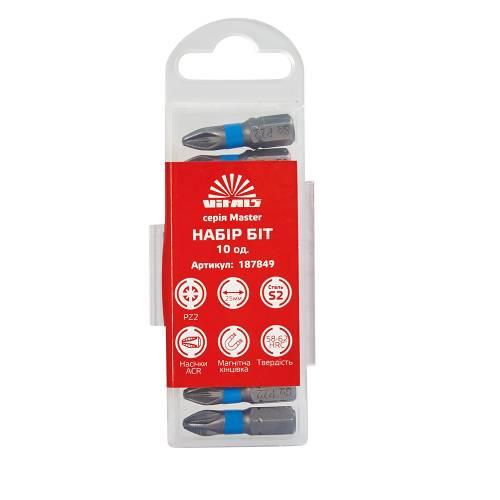 Біти S2 PZ2х25 мм, 10 шт. Vitals Master, фото 1