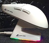 Бездротова ігрова миша 2.4G  Bluetooth  Attack Shark X6, PixArt PAW3395, трирежимне з'єднання, магнітна зарядна база RGB Touch