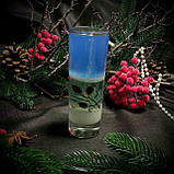 Гелева свічка Чародійка новорічна висока синя, фото 3