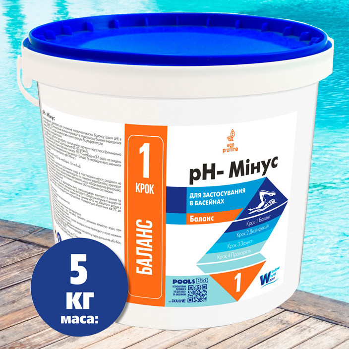 Water World Window pH-Minus препарат для зниження рівня pH в гранулах, 5 кг