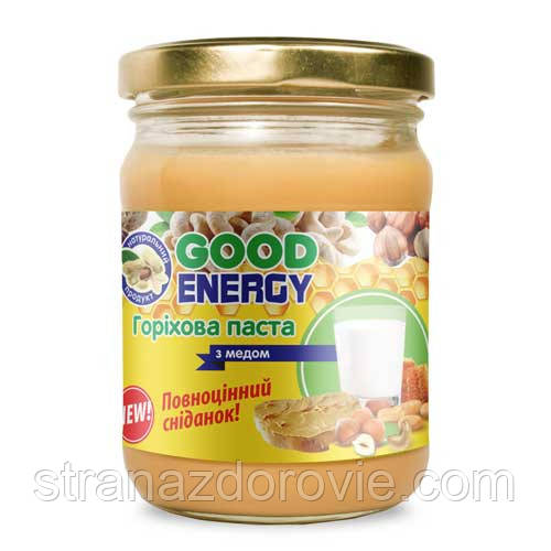 Горіхова паста з медом,250 г, Good Energy