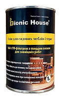 Масло для деревянной садовой мебели "Bionic House" 1 л Черный