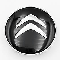 Ковпачки (заглушки) в литі диски CITROEN (Ситроен) 60 мм Чорні, фото 3