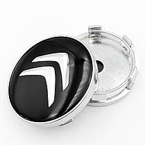 Ковпачки (заглушки) в литі диски CITROEN (Ситроен) 60 мм Чорні, фото 2